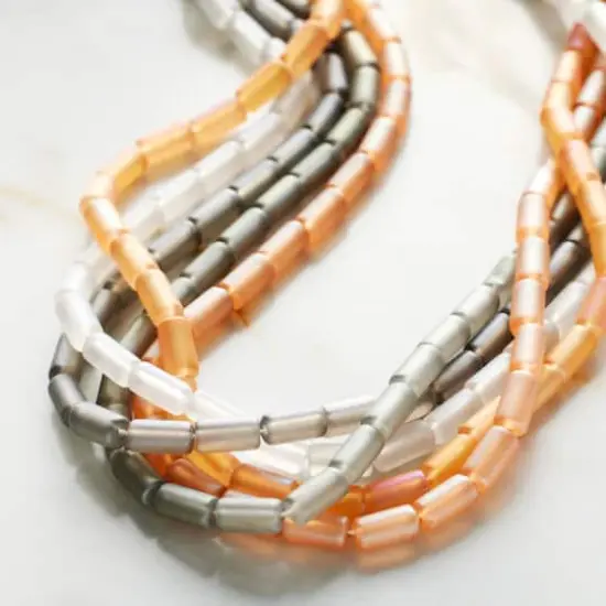 Matte Multicolor Earth Glass Tube Seed Beads, 5mm by Bead Landing&trade; {3}