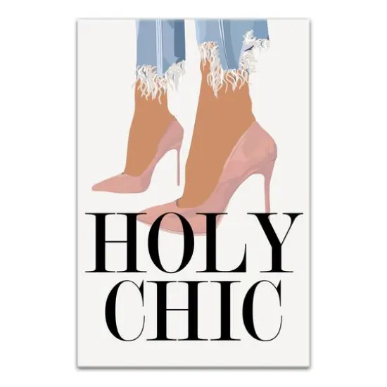 Holy Chic Canvas Wall Art {1}