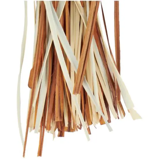 Brown Dried Fan Palm Leaf & Grass Bundle {4}