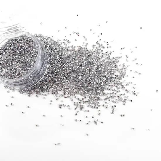 1.2mm Glass Micro Rhinestones by Bead Landing™, 0.7oz. Silver {5}