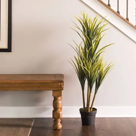 3.3ft. Potted Artificial Green Yucca Tree {3}