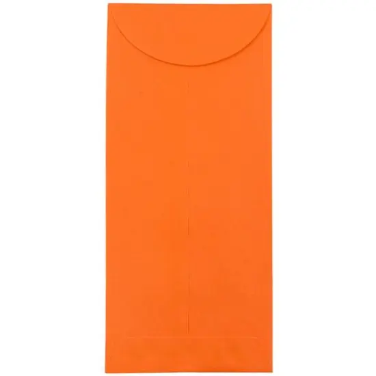 JAM Paper 4.75" x 11" Policy Business Colored Envelopes, 50ct. Orange {1}