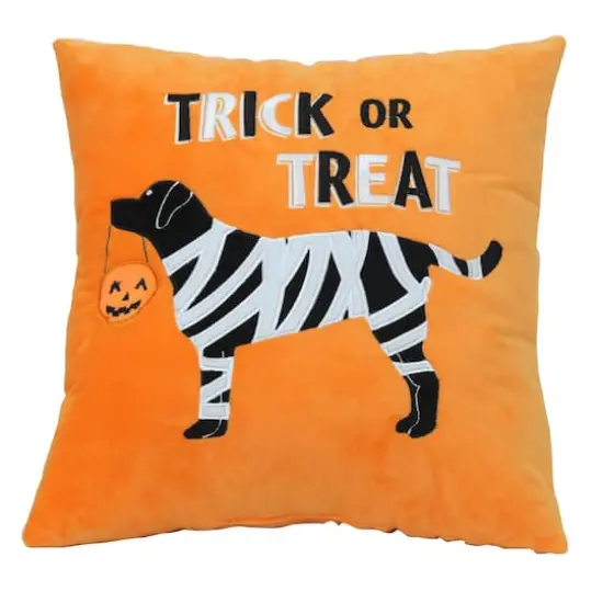 16" Trick-or-Treat Mummy Dog Throw Pillow by Ashland&reg; {1}