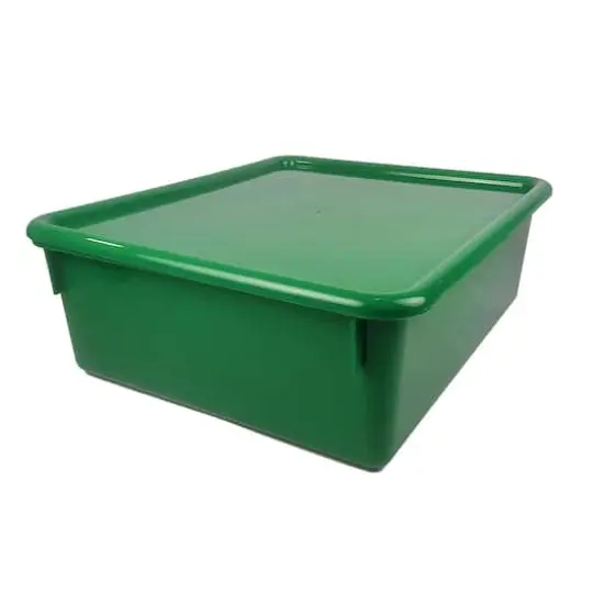 Romanoff&reg; Double Stowaway&reg; Tray with Lid Green {1}