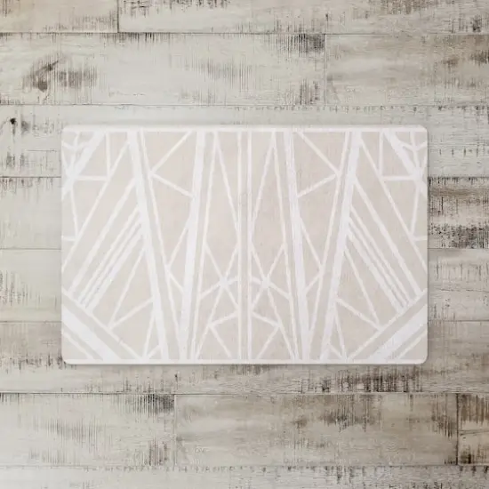 Greige Geo 27" x 18" Floor Mat {3}