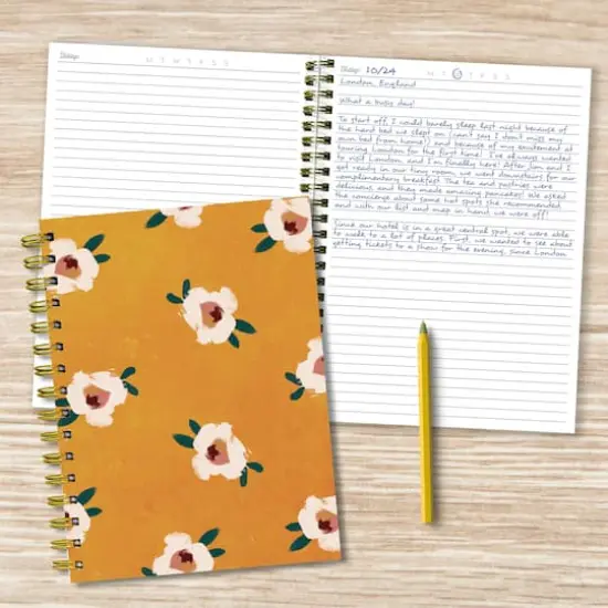 TF Publishing Sahara Floral Boho Spiral Lined Journal {4}