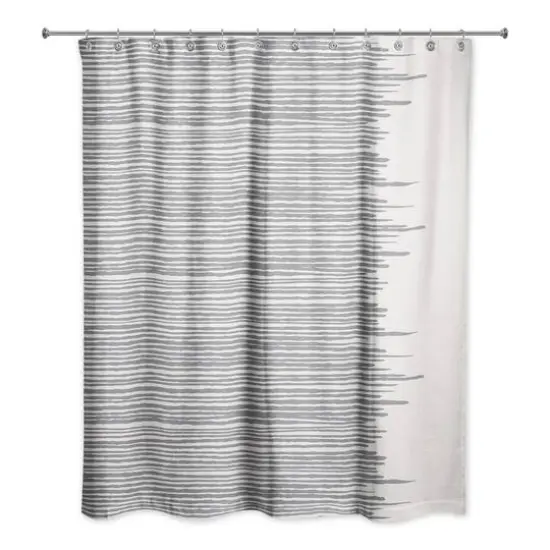 Jagged Line Shower Curtain {1}
