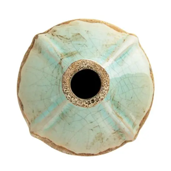 Hello Honey&reg; Distressed Finish Brown & White Terracotta Vase Set {13}