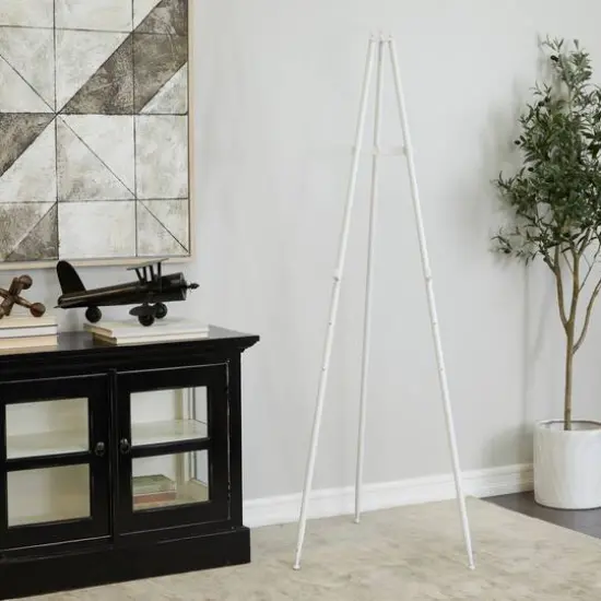 White Traditional Easel, 24" x 17" x 70" {8}