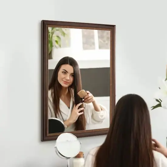 Head West&reg; Oil Rubbed Bronze Rectangular Framed Vanity Wall Mirror {3}