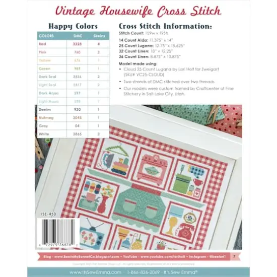 It's Sew Emma&reg; Vintage Housewife Cross Stitch Pattern {3}