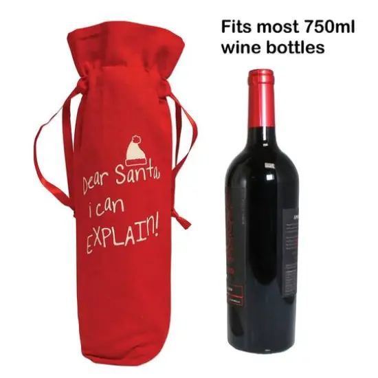 Personality Case&trade; Red Dear Santa Wine Bag {6}