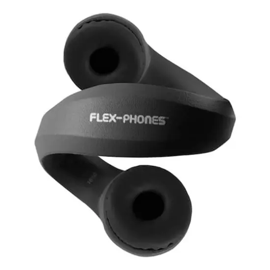 HamiltonBuhl&reg; Flex-Phones&trade; Black Indestructible Foam Headphones {5}