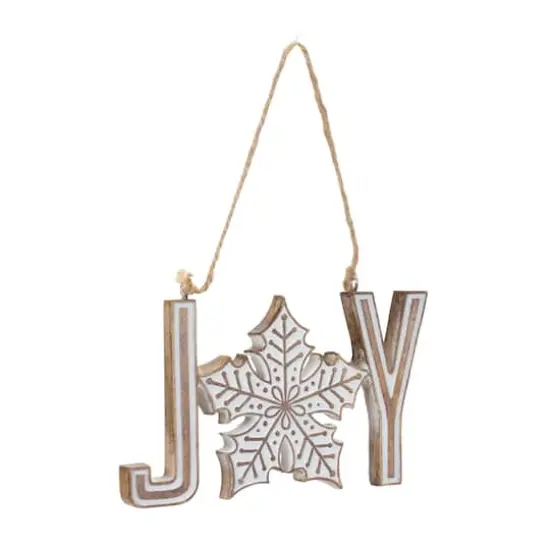 Joy & Noel Snowflake Ornament Set {5}
