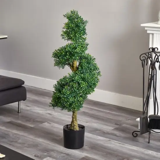 4ft. Potted Spiral Boxwood Tree {5}