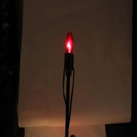 Set of 15 Lighted Red, Clear & Green C9 Christmas Pathway Marker D&eacute;cor {4}