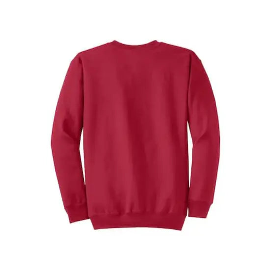 Port & Company&reg; Brights Core Fleece Crewneck Sweatshirt Red {4}