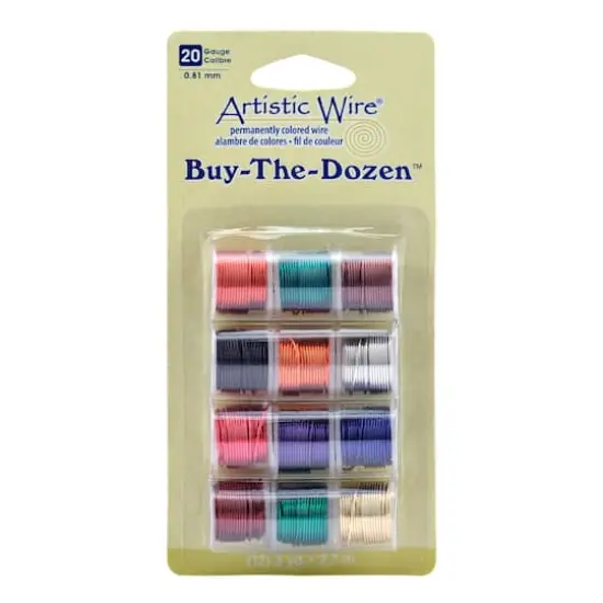 Artistic Wire&reg; Buy-The-Dozen 20 Gauge Assorted Colored Wire Set {1}