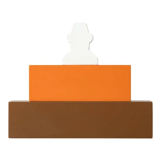 Glitzhome&reg; 9.5" Thanksgiving Wooden Pilgrim Table Block Sign {7}