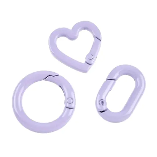 Enameled Hinge Closure Assortment by Bead Landing&trade; Lavender {1}