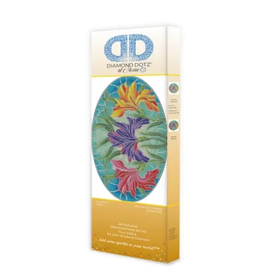 Diamond Dotz&reg; at Home Advanced Stained Glass Flowers Diamond Painting Kit {3}