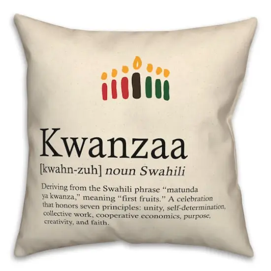 Kwanzaa Definition Throw Pillow {3}