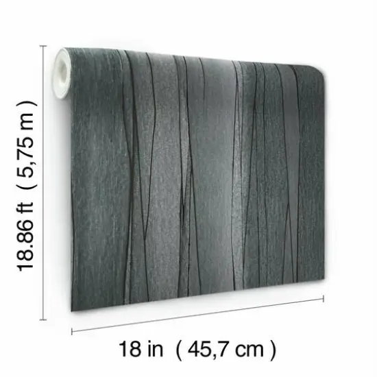 RoomMates Making Waves Peel & Stick Wallpaper Black/Gray {9}