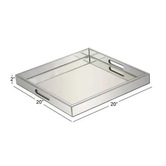 Silver Wood Glam Tray {7}