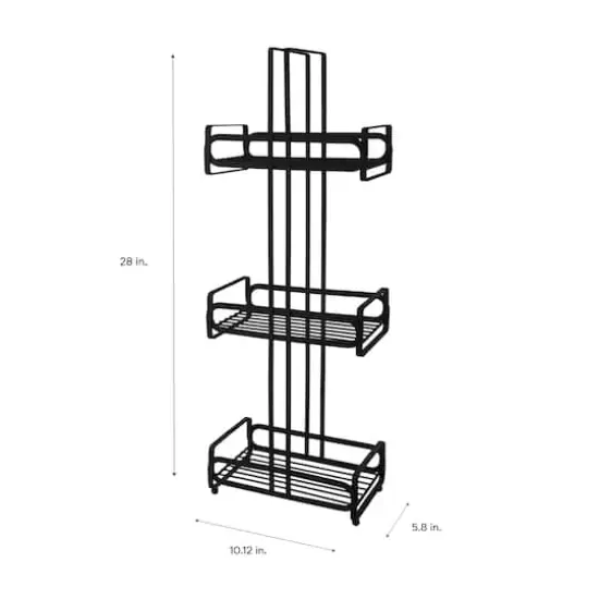 Elle D&eacute;cor Noir Black 3 Tier Spa Tower {5}
