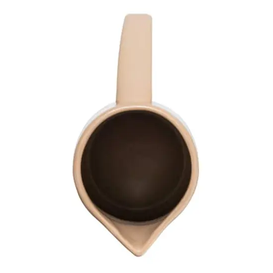 Hello Honey&reg; 48oz. Modern Stoneware Pitcher Putty Beige {5}