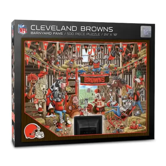 NFL Barnyard Fans 500 Piece Puzzle Cleveland Browns {1}