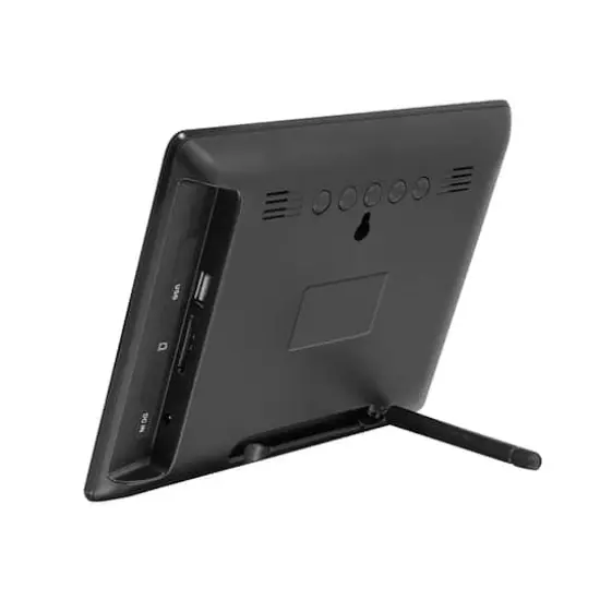 Aluratek Black 8" x 6" Digital Photo Frame with Automatic Slideshow {3}