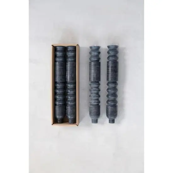 Hello Honey&reg; 10" Unscented Totem Taper Candles in Box, 2ct. Black {3}