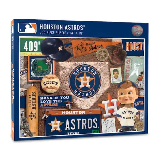MLB Baseball Retro Series 500 Piece Puzzle Houston Astros {1}