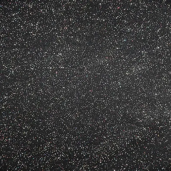 Feldman Black Sparkle Stretch Velvet Fabric {3}