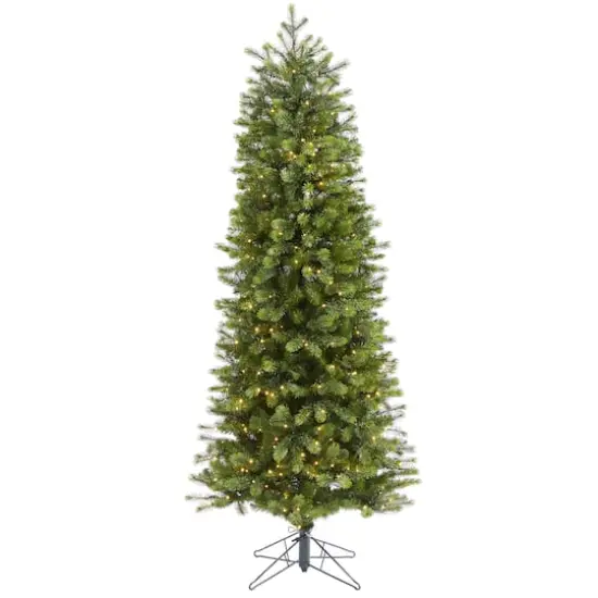 6.5ft. Pre-Lit Colorado Mountain Spruce Artificial Christmas Tree, Warm White LED Lights {1}
