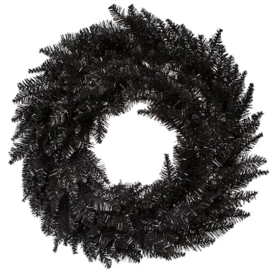 30" Black Fir Wreath {1}