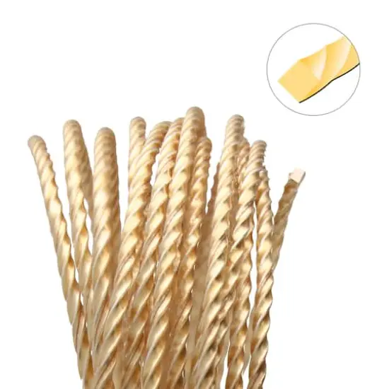 The Beadsmith&reg; Wire Elements&trade; 18 Gauge Tarnish Resistant Medium Temper Twisted Square Wire, 8yd. Gold {4}