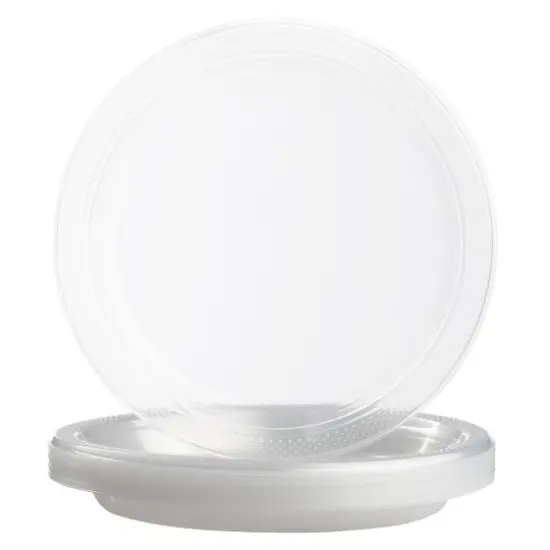JAM Paper 9" Clear Plastic Party Plates, 20ct. {1}