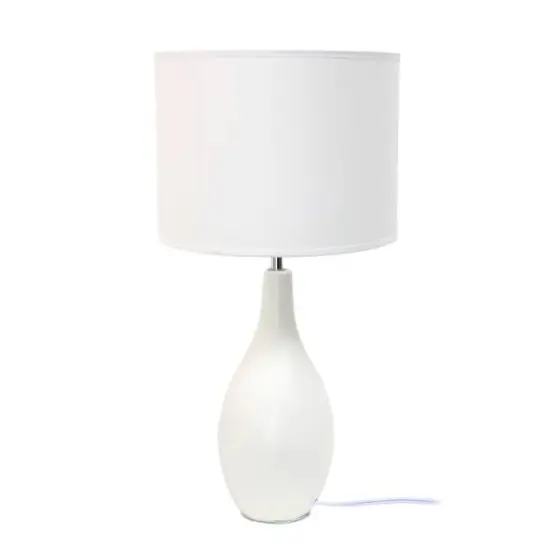 Creekwood Home Essentix 18.1" Off White Dewdrop Table Lamp {8}
