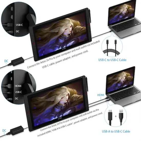 XPPen Artist 24 Pro Drawing Tablet {5}