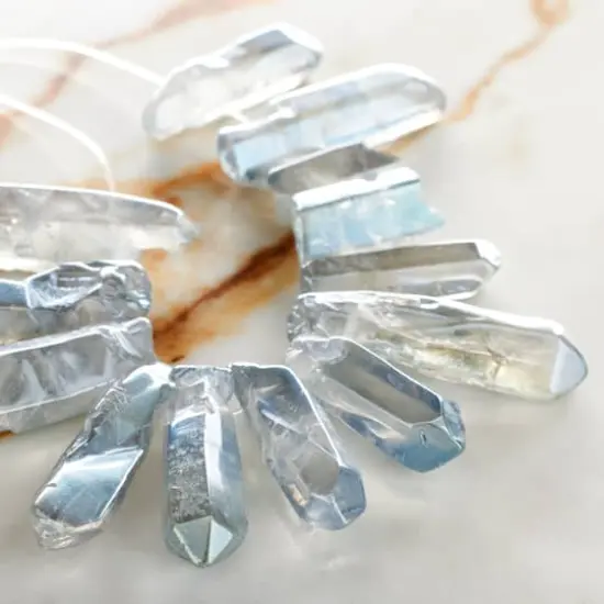 Blue Luster Crystal Stone Nugget Beads by Bead Landing&trade; {3}