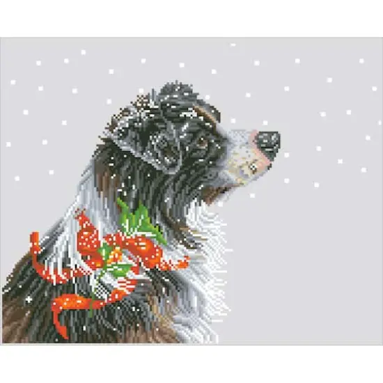 Diamond Dotz&reg; Intermediate Christmas Collie Diamond Painting Kit {3}