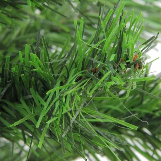 18" Unlit Mini Pine Artificial Christmas Tree in Faux Wood Base {6}