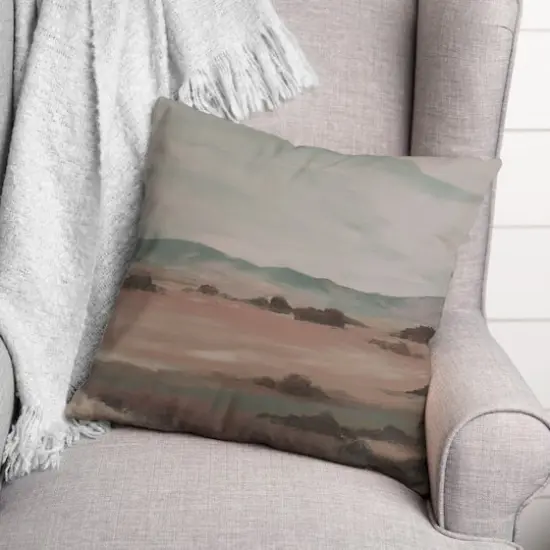 Grass Plains Throw Pillow {3}