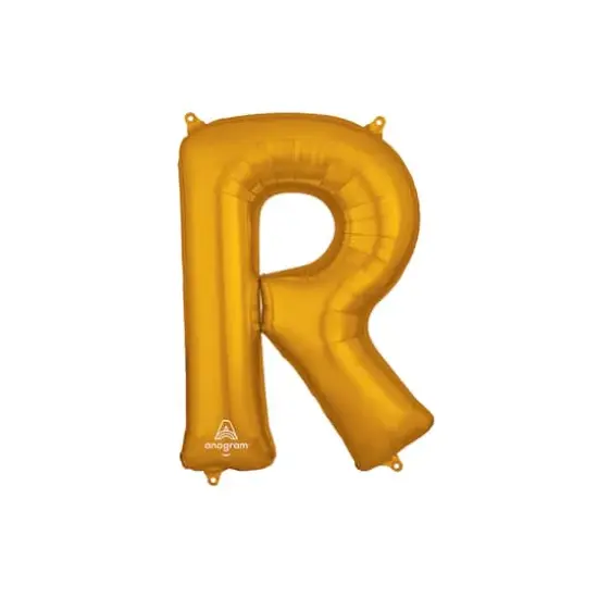 32" Gold Letter Foil Balloon R {1}