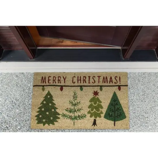 DII&reg; Merry Christmas Trees Doormat {5}