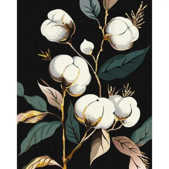 Ideyka Snow-White Cotton Painting by Numbers Kit {3}