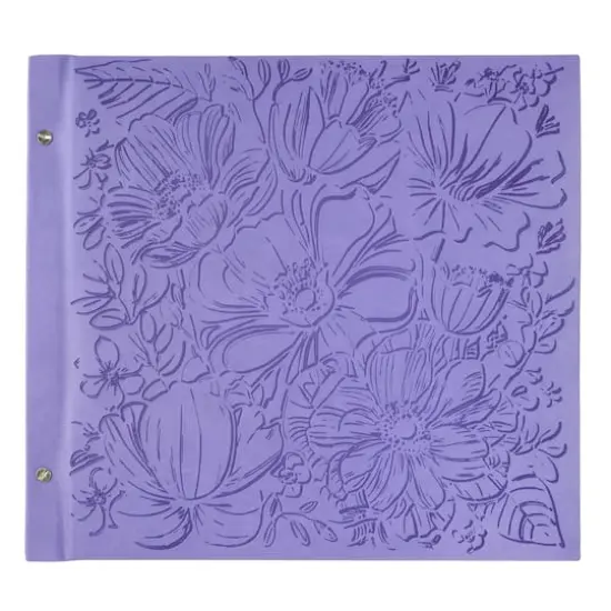 12" x 12" Purple Embossed Scrapbook Album by Recollections&trade; {1}