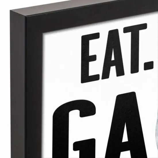 Game with Dad Black Framed Canvas Art {4}